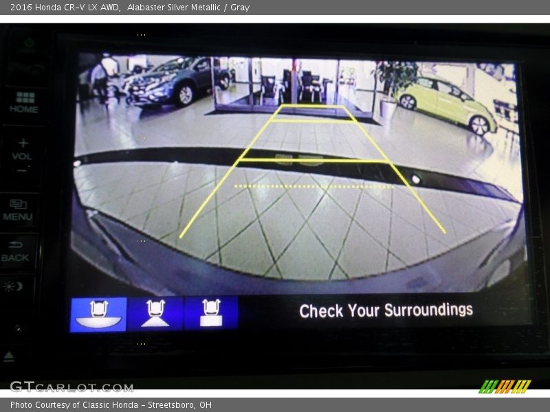 Alabaster Silver Metallic / Gray 2016 Honda CR-V LX AWD