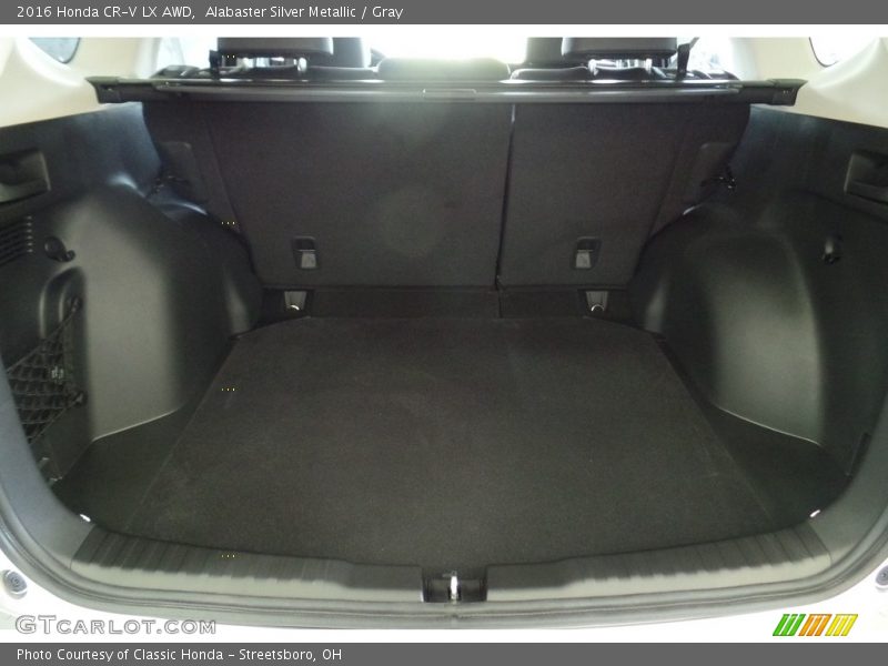 Alabaster Silver Metallic / Gray 2016 Honda CR-V LX AWD