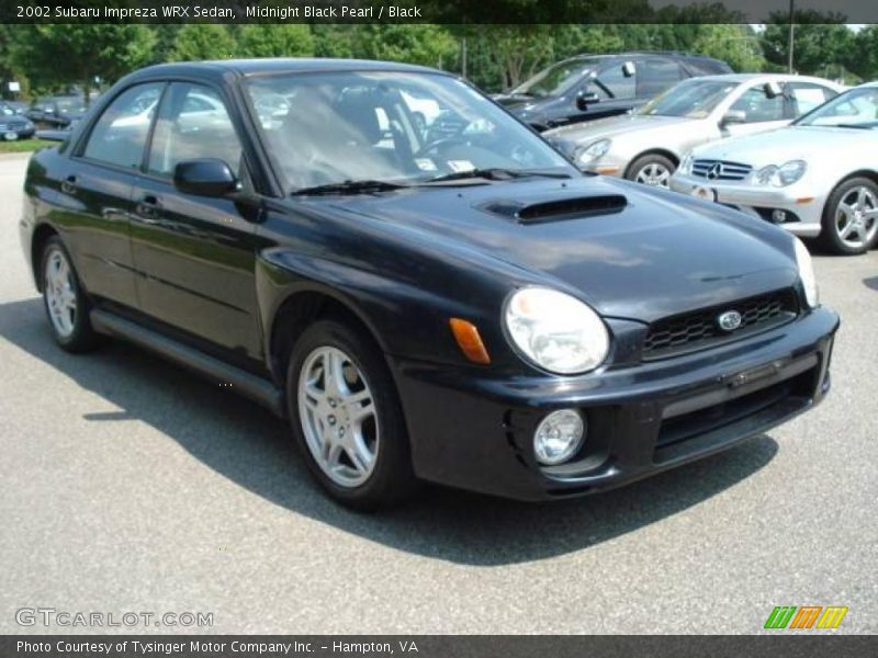 Midnight Black Pearl / Black 2002 Subaru Impreza WRX Sedan