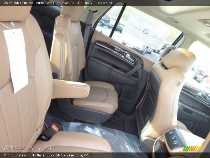 Crimson Red Tintcoat / Choccachino 2017 Buick Enclave Leather AWD