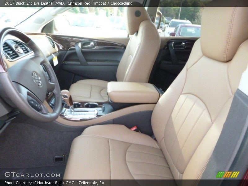 Crimson Red Tintcoat / Choccachino 2017 Buick Enclave Leather AWD