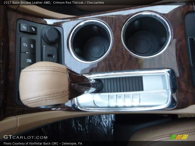 Crimson Red Tintcoat / Choccachino 2017 Buick Enclave Leather AWD