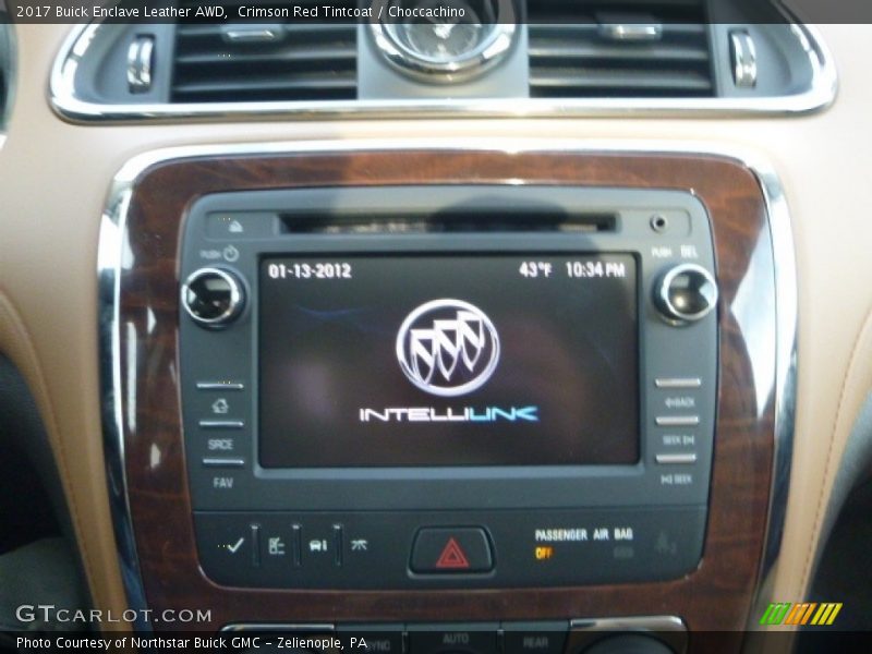 Crimson Red Tintcoat / Choccachino 2017 Buick Enclave Leather AWD