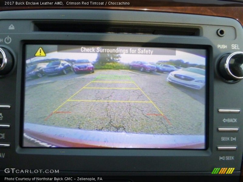 Crimson Red Tintcoat / Choccachino 2017 Buick Enclave Leather AWD