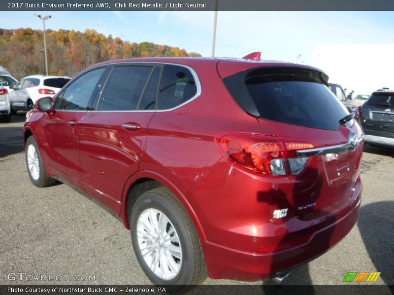 Chili Red Metallic / Light Neutral 2017 Buick Envision Preferred AWD