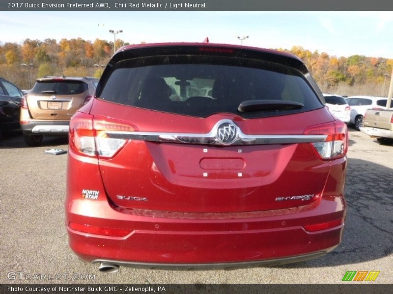 Chili Red Metallic / Light Neutral 2017 Buick Envision Preferred AWD
