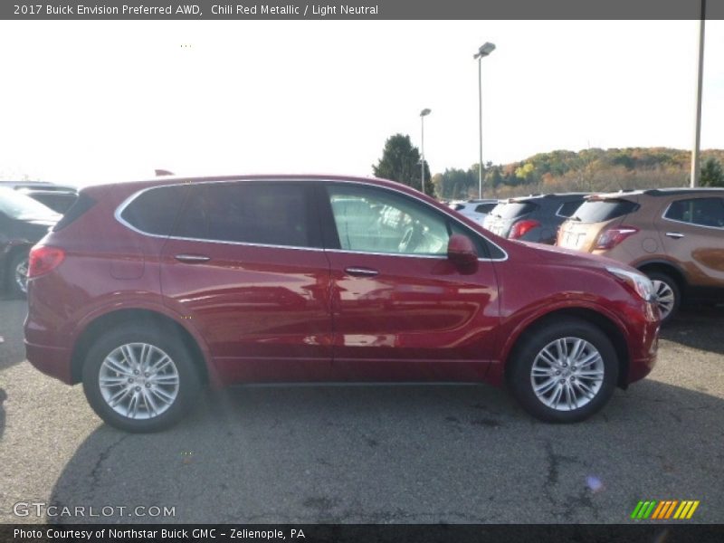 Chili Red Metallic / Light Neutral 2017 Buick Envision Preferred AWD