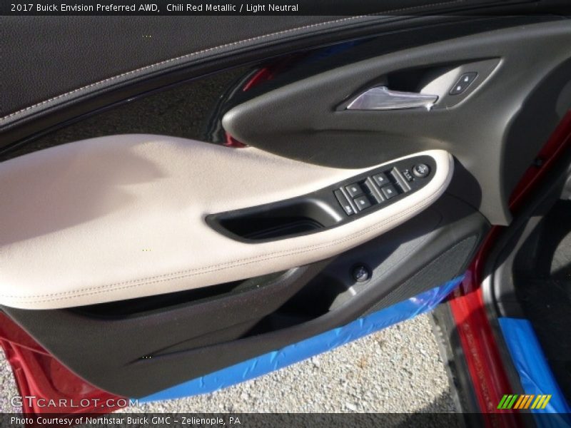 Chili Red Metallic / Light Neutral 2017 Buick Envision Preferred AWD