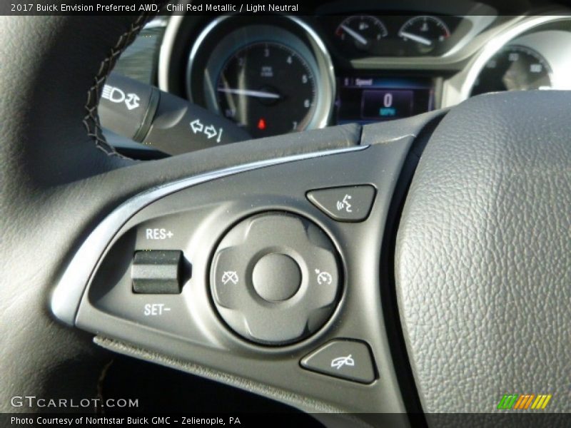 Chili Red Metallic / Light Neutral 2017 Buick Envision Preferred AWD
