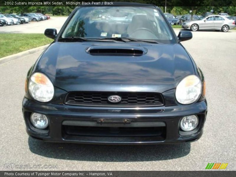 Midnight Black Pearl / Black 2002 Subaru Impreza WRX Sedan