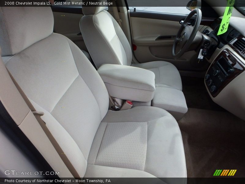 Gold Mist Metallic / Neutral Beige 2008 Chevrolet Impala LS