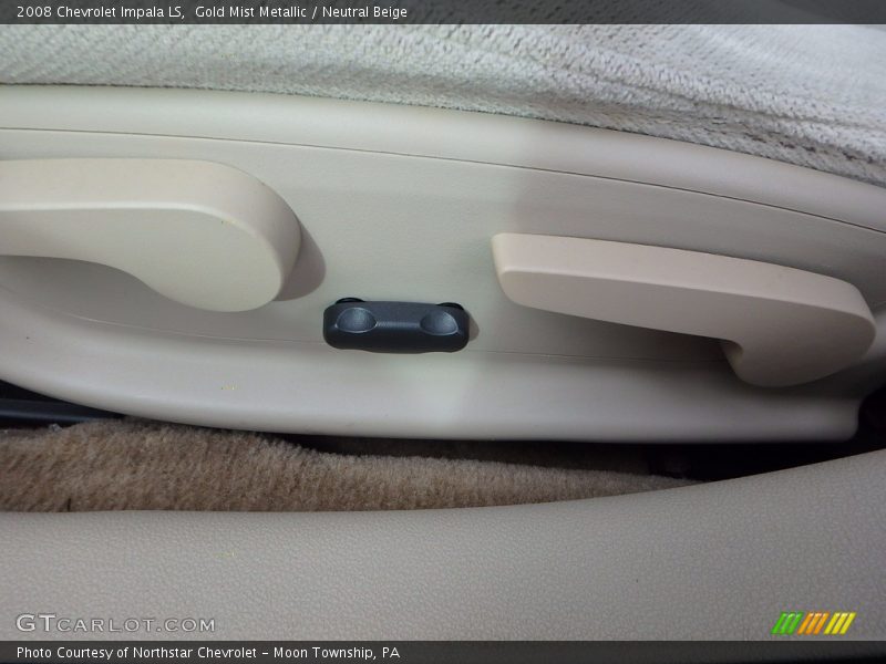 Gold Mist Metallic / Neutral Beige 2008 Chevrolet Impala LS
