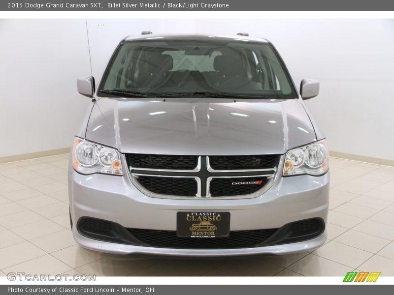Billet Silver Metallic / Black/Light Graystone 2015 Dodge Grand Caravan SXT