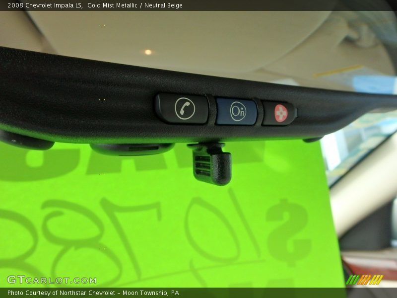 Gold Mist Metallic / Neutral Beige 2008 Chevrolet Impala LS