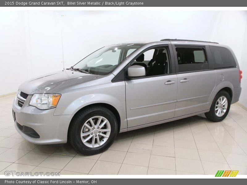 Billet Silver Metallic / Black/Light Graystone 2015 Dodge Grand Caravan SXT