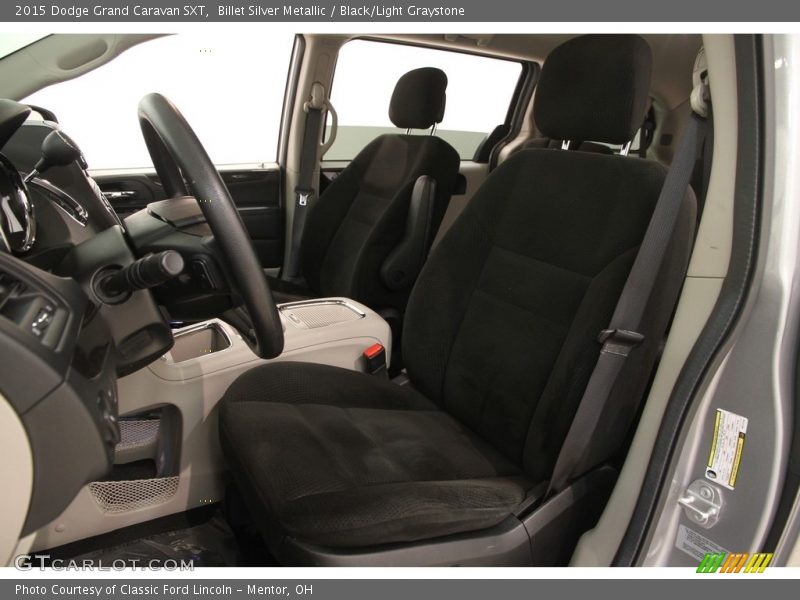 Billet Silver Metallic / Black/Light Graystone 2015 Dodge Grand Caravan SXT