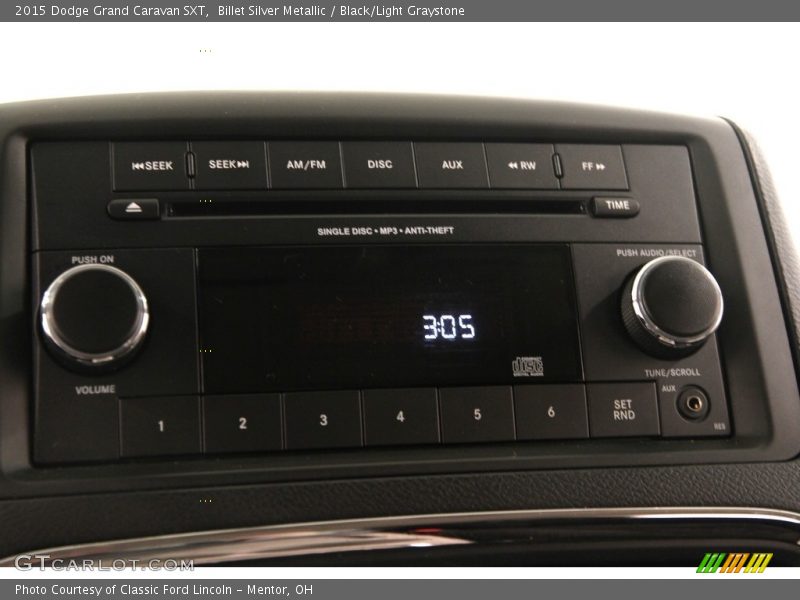 Billet Silver Metallic / Black/Light Graystone 2015 Dodge Grand Caravan SXT