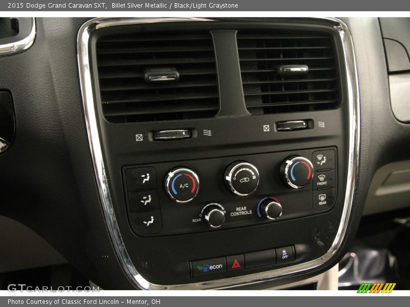 Billet Silver Metallic / Black/Light Graystone 2015 Dodge Grand Caravan SXT