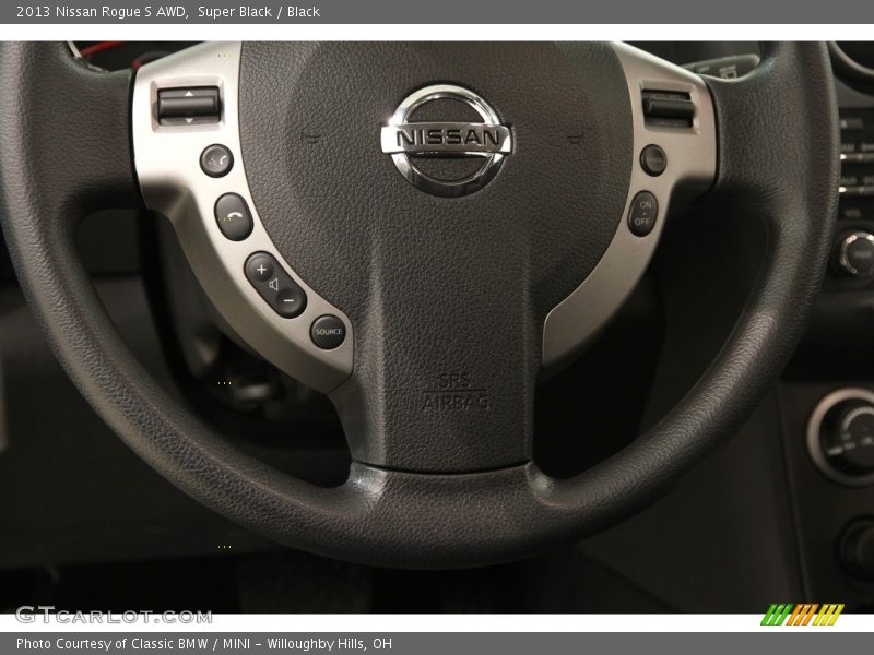 Super Black / Black 2013 Nissan Rogue S AWD