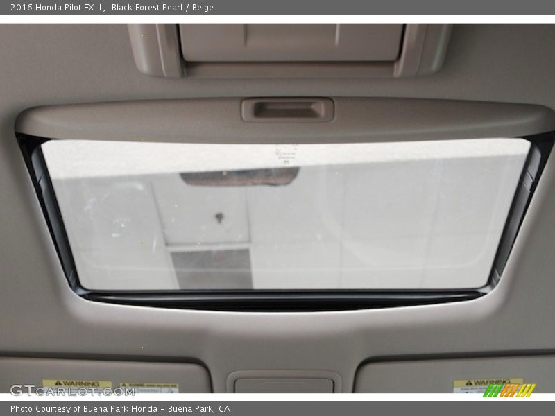 Black Forest Pearl / Beige 2016 Honda Pilot EX-L