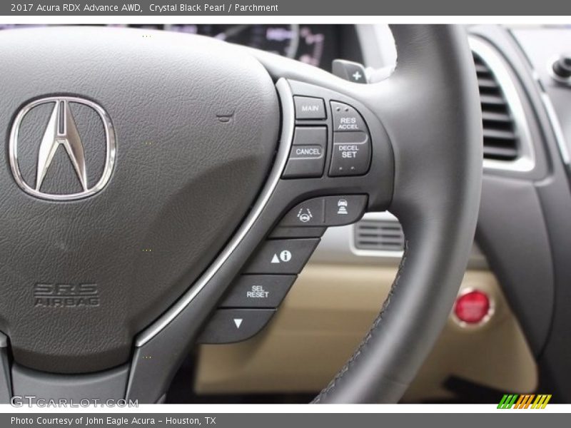 Crystal Black Pearl / Parchment 2017 Acura RDX Advance AWD
