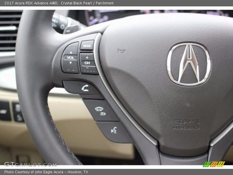 Crystal Black Pearl / Parchment 2017 Acura RDX Advance AWD