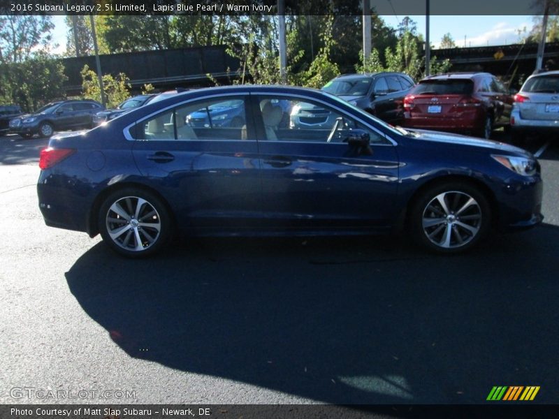 Lapis Blue Pearl / Warm Ivory 2016 Subaru Legacy 2.5i Limited