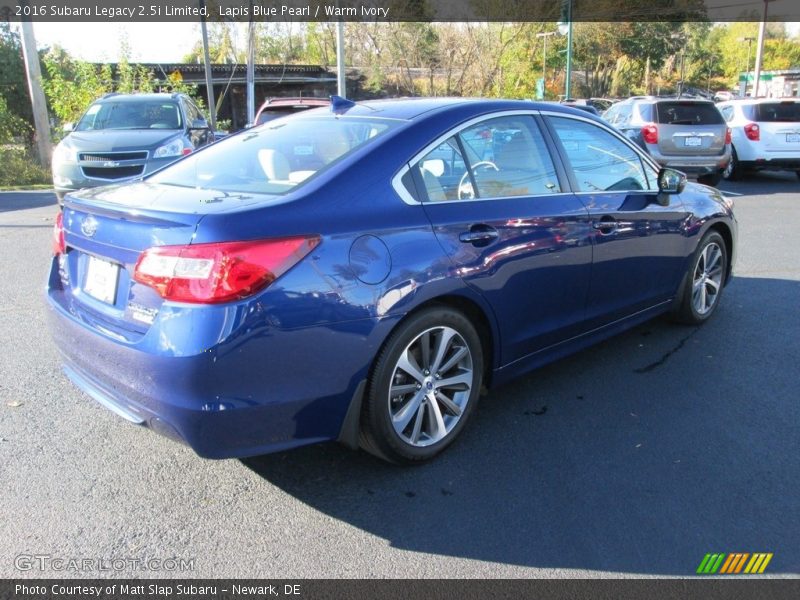 Lapis Blue Pearl / Warm Ivory 2016 Subaru Legacy 2.5i Limited