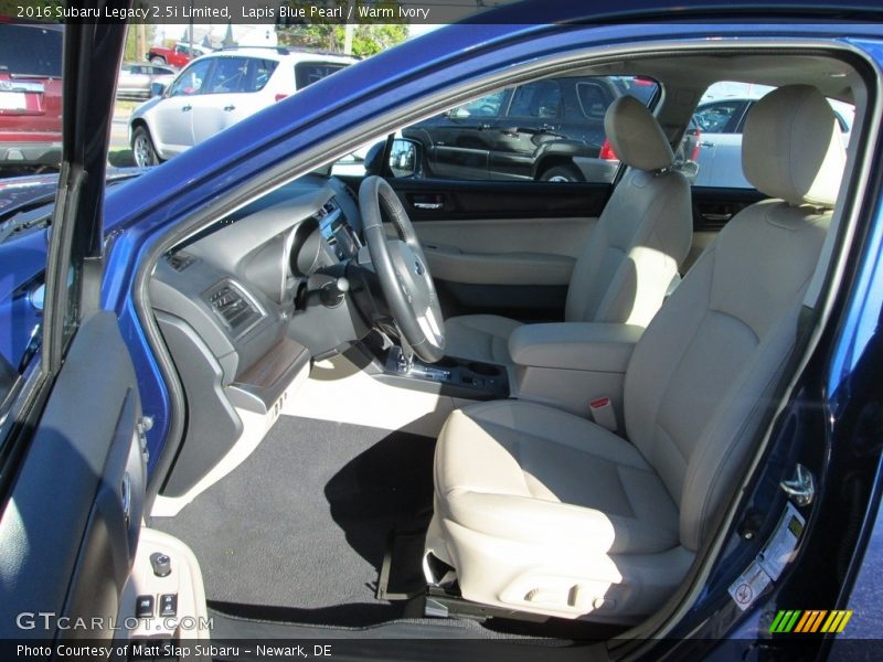 Lapis Blue Pearl / Warm Ivory 2016 Subaru Legacy 2.5i Limited