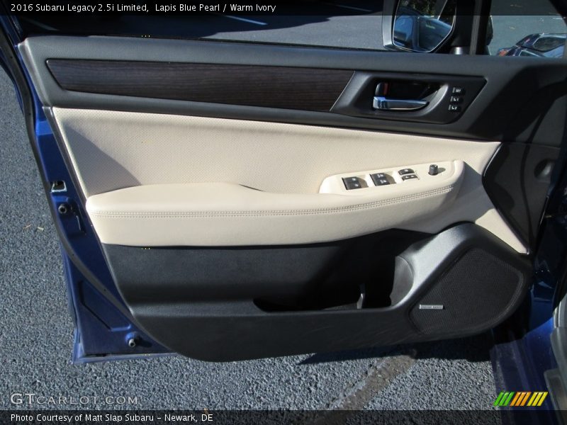 Lapis Blue Pearl / Warm Ivory 2016 Subaru Legacy 2.5i Limited