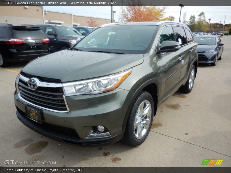 Alumina Jade Metallic / Ash 2016 Toyota Highlander Limited AWD