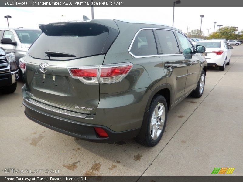 Alumina Jade Metallic / Ash 2016 Toyota Highlander Limited AWD