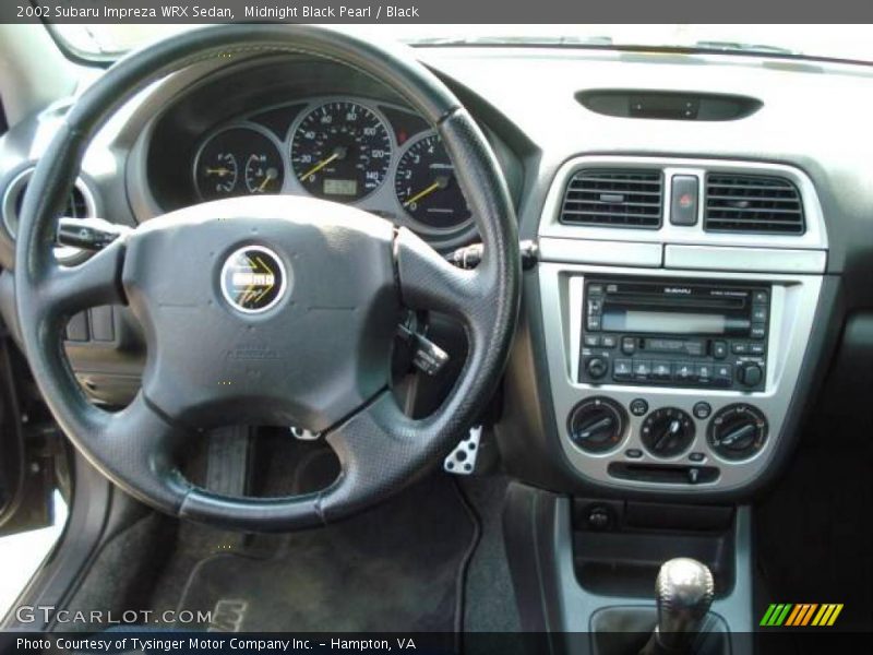 Midnight Black Pearl / Black 2002 Subaru Impreza WRX Sedan