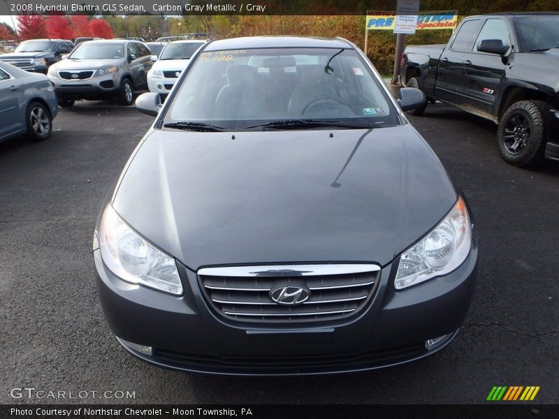 Carbon Gray Metallic / Gray 2008 Hyundai Elantra GLS Sedan