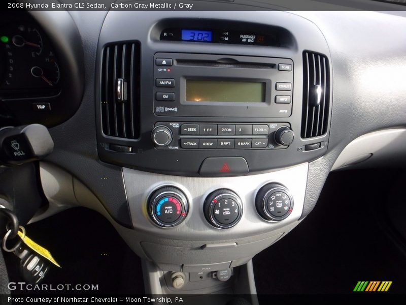 Carbon Gray Metallic / Gray 2008 Hyundai Elantra GLS Sedan
