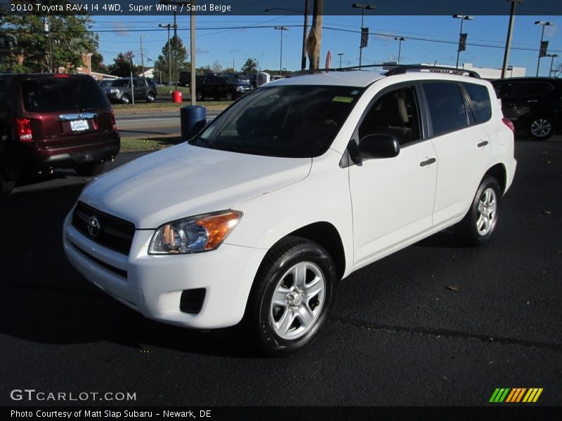 Super White / Sand Beige 2010 Toyota RAV4 I4 4WD