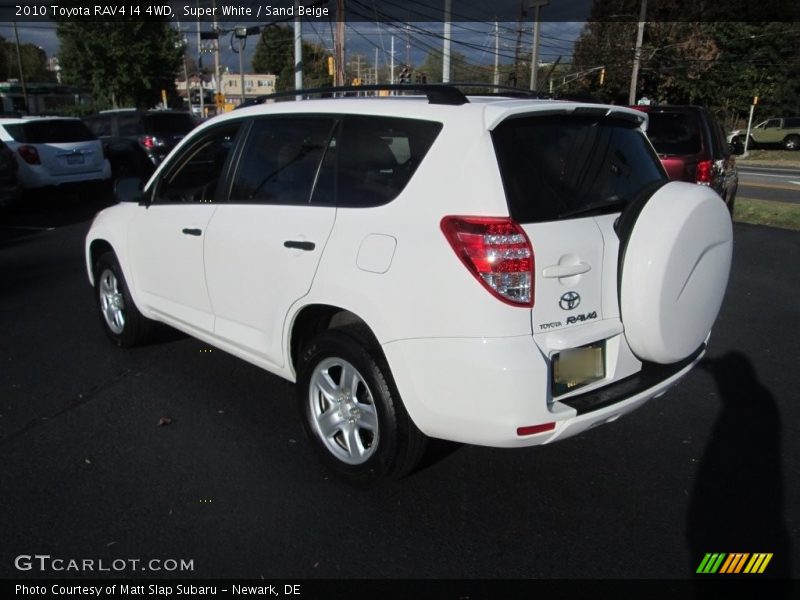 Super White / Sand Beige 2010 Toyota RAV4 I4 4WD