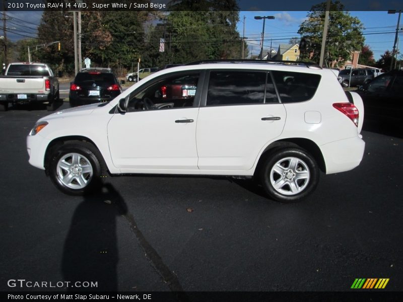 Super White / Sand Beige 2010 Toyota RAV4 I4 4WD