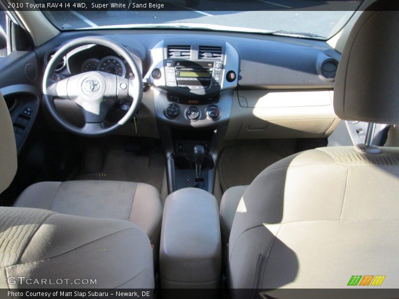 Super White / Sand Beige 2010 Toyota RAV4 I4 4WD