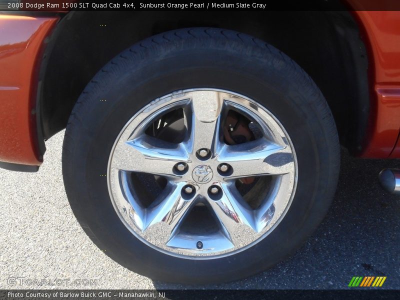 Sunburst Orange Pearl / Medium Slate Gray 2008 Dodge Ram 1500 SLT Quad Cab 4x4