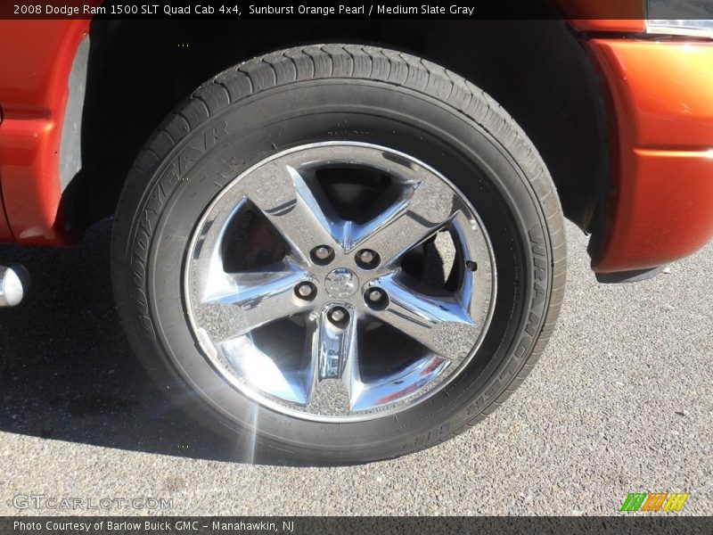 Sunburst Orange Pearl / Medium Slate Gray 2008 Dodge Ram 1500 SLT Quad Cab 4x4