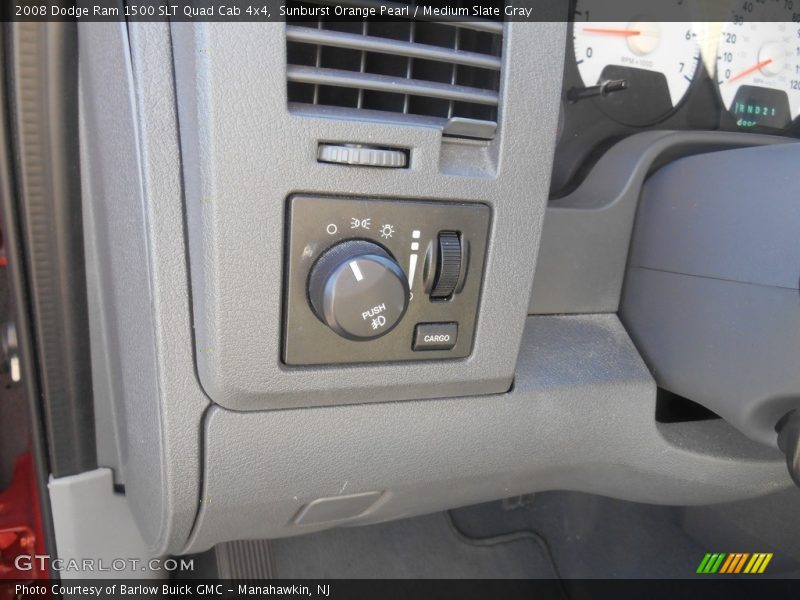 Sunburst Orange Pearl / Medium Slate Gray 2008 Dodge Ram 1500 SLT Quad Cab 4x4