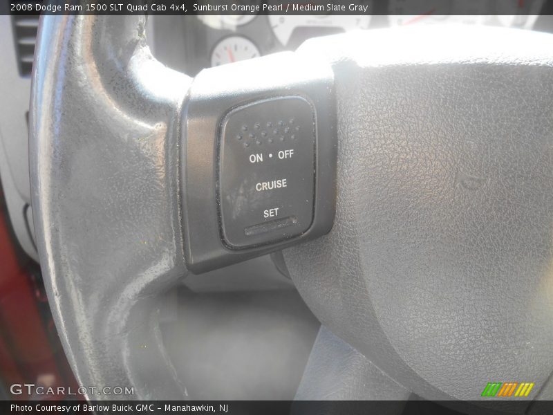 Sunburst Orange Pearl / Medium Slate Gray 2008 Dodge Ram 1500 SLT Quad Cab 4x4