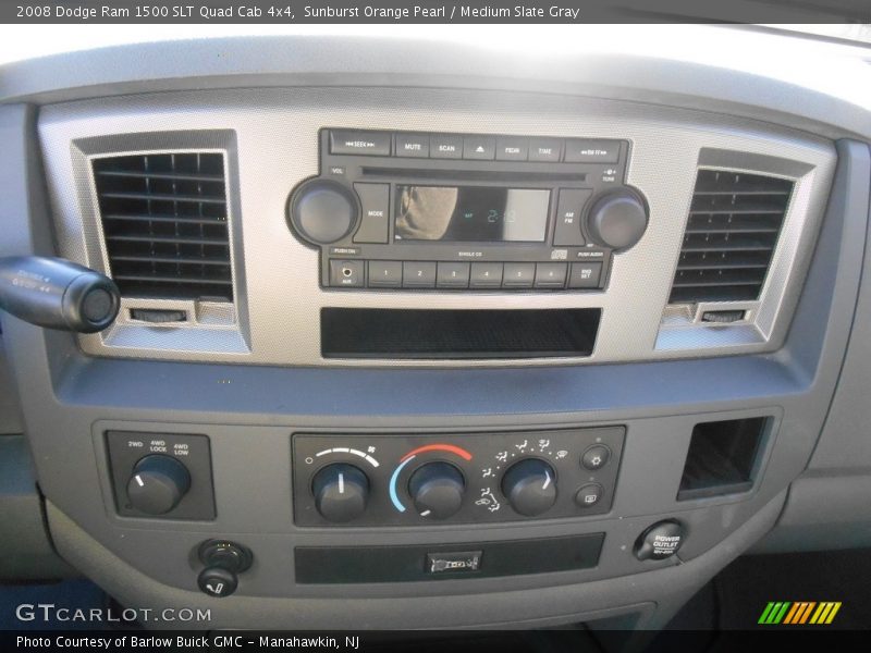 Sunburst Orange Pearl / Medium Slate Gray 2008 Dodge Ram 1500 SLT Quad Cab 4x4