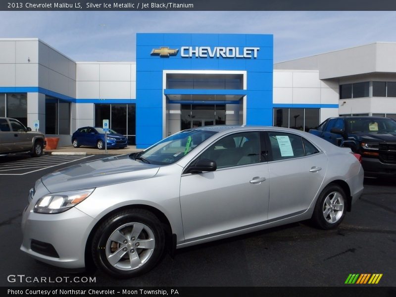 Silver Ice Metallic / Jet Black/Titanium 2013 Chevrolet Malibu LS