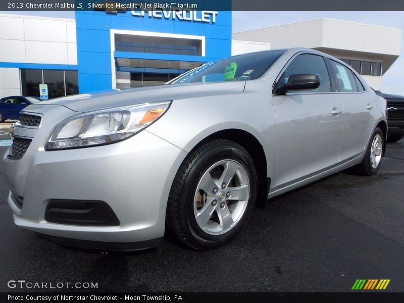 Silver Ice Metallic / Jet Black/Titanium 2013 Chevrolet Malibu LS