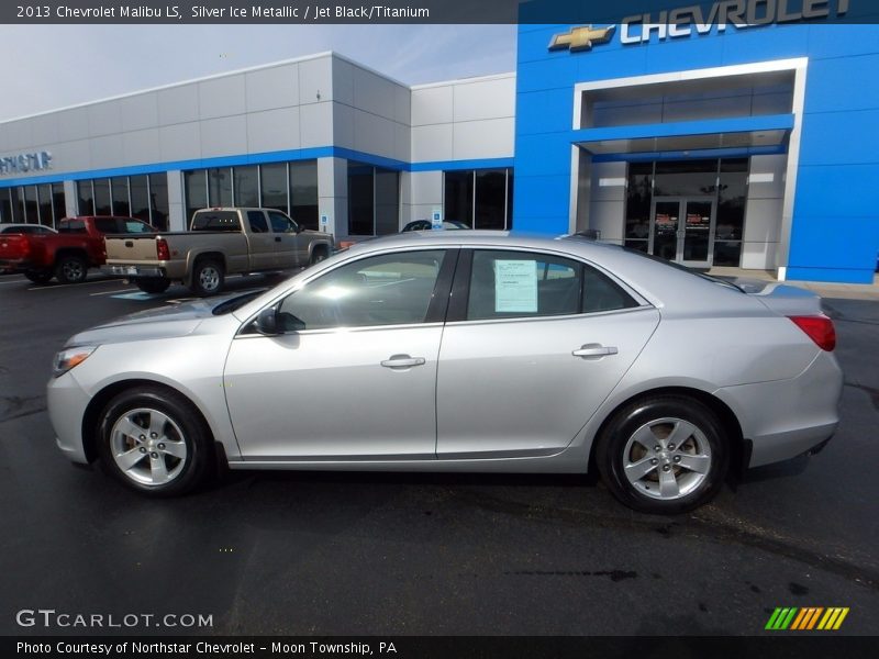 Silver Ice Metallic / Jet Black/Titanium 2013 Chevrolet Malibu LS