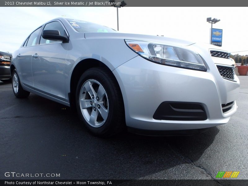 Silver Ice Metallic / Jet Black/Titanium 2013 Chevrolet Malibu LS