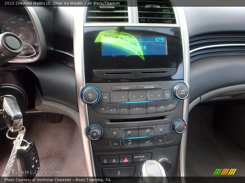Silver Ice Metallic / Jet Black/Titanium 2013 Chevrolet Malibu LS