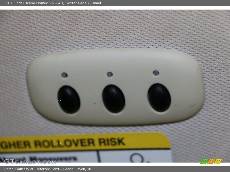 White Suede / Camel 2010 Ford Escape Limited V6 4WD